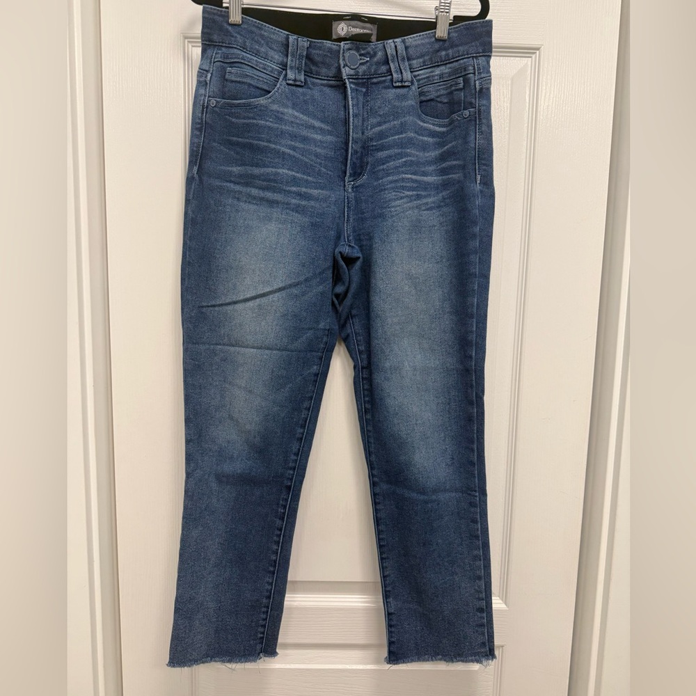 Women’s Democracy Ankle Length Blue Stretch Slim Jeans